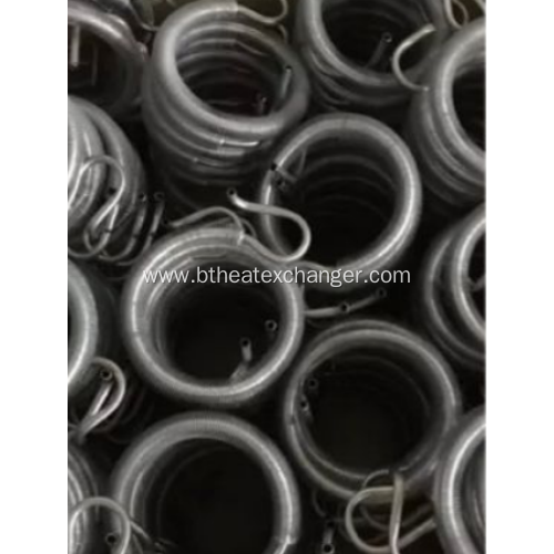 Coiled Copper Tube with Spiral Aluminum Fins